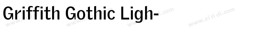 Griffith Gothic Ligh字体转换